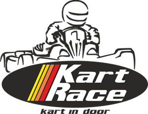 Kart Race - Kart in Door Logo Vector