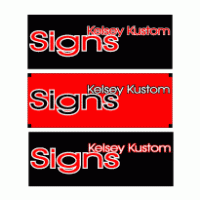 Kelsey Kustom Signs Logo PNG Vector