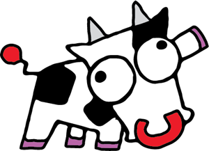 Kooky Cow Logo Vector