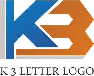 K3 Letter Logo PNG Vector