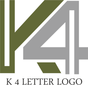 K4 Letter Logo PNG Vector