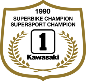 Kawasaki SUperbike 1990 Logo PNG Vector