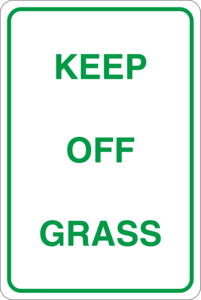 Keep off grass Logo PNG Vector