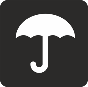 KEEP OUT OF RAIN SYMBOL Logo Vector