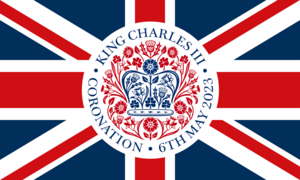 King Charles III Coronation Flag Logo PNG Vector