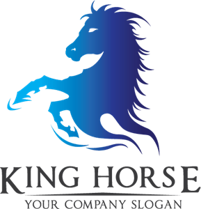 King Horse Logo PNG Vector