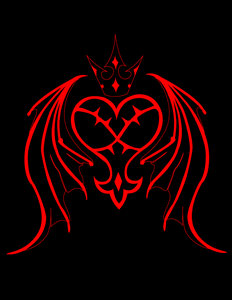 Kingdom Hearts - King of Heartless Logo PNG Vector