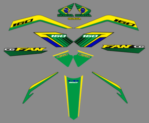 KIT adesivo BRASIL fan 160 Logo PNG Vector