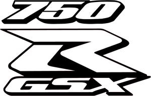 KIT PEGATINAS SUZUKI GSX R 750 Logo PNG Vector