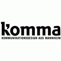 komma - Kommunikationsdesign aus Mannheim Logo Vector