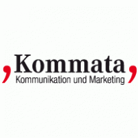 Kommata Kommunikation und Marketing Logo Vector