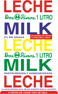 Leche Dos Pinos Milk Logo PNG Vector