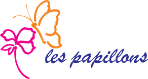 Les Papillons Logo PNG Vector
