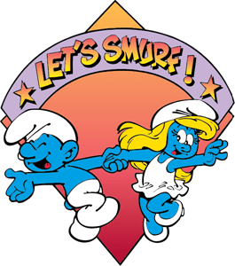 Let's Smurf! Logo Vector