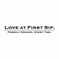 Love At First Sip Logo Vector