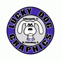 Lucky Dog Graphics Logo PNG Vector