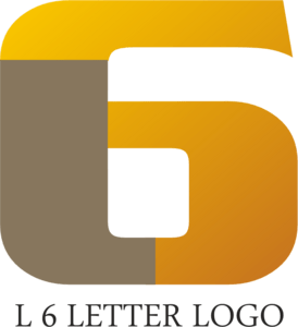 L6 Letter Logo PNG Vector
