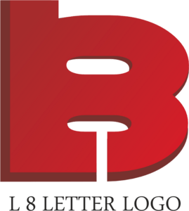 L8 Letter Logo PNG Vector