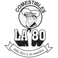 LA 80 Comestibles Logo PNG Vector