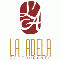La Adela Restaurante Logo Vector