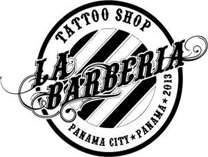 La Barberia Tattoo Shop Logo PNG Vector