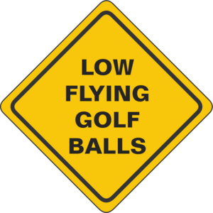 Laagvliegende golfballen Logo PNG Vector