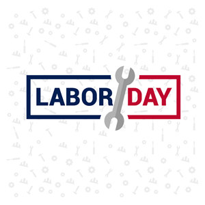 Labor day stamp Logo Vector