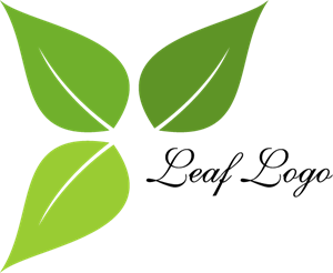 Leaf Green Food Art Logo PNG Vector