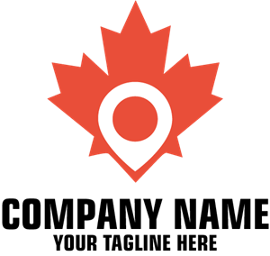 Leaf Pin Company Logo Vector