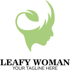 LEAFY WOMAN COMPANY Logo Vector