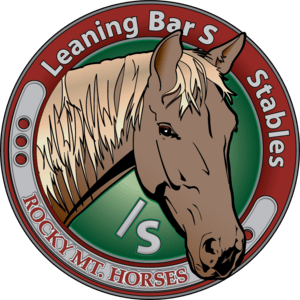 Leaning Bar S Rocky Mountain Horse Stables Logo PNG Vector