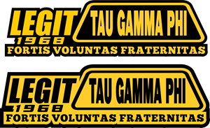 LEGIT TAU GAMMA PHI Logo Vector