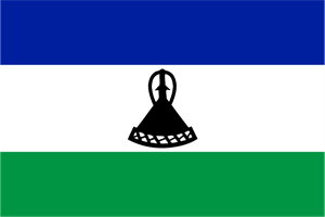LESOTHO FLAG. Logo PNG Vector