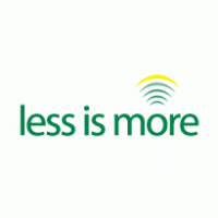 less is more Logo PNG Vector