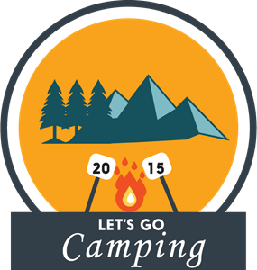 let's go camping Logo Vector