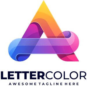 Letter a colorful Logo PNG Vector