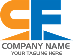 Letter C F Creative Logo Vector