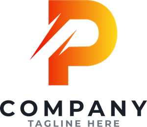 Letter P Company Logo PNG Vector