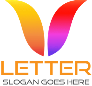 Letter V Company Logo Vector