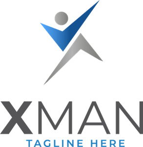 Letter X Human Logo Vector