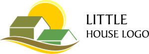 Lettle House Sun Building Logo PNG Vector