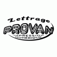 Lettrage PROVAN Logo Vector