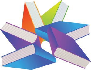 Library Books Logo PNG Vector