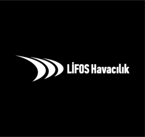 Lifos Havacılık Siyah Beyaz Logo PNG Vector