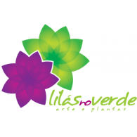 lilas no verde Logo Vector