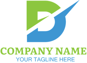 Lined Letter D Company Logo Vector