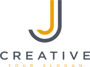 Lined Letter J Company Logo PNG Vector