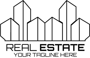 Lined Real Estate Company Logo PNG Vector