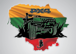 Lithuania 4x4 JEEP Kaunas JB Logo PNG Vector