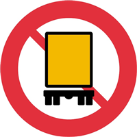 LORRY TRAFFIC FORBIDDEN SIGN Logo PNG Vector